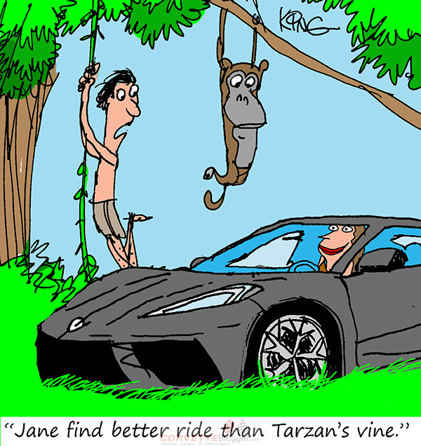Saturday Morning Corvette Comic: Tarzan Needs a Better Ground Game