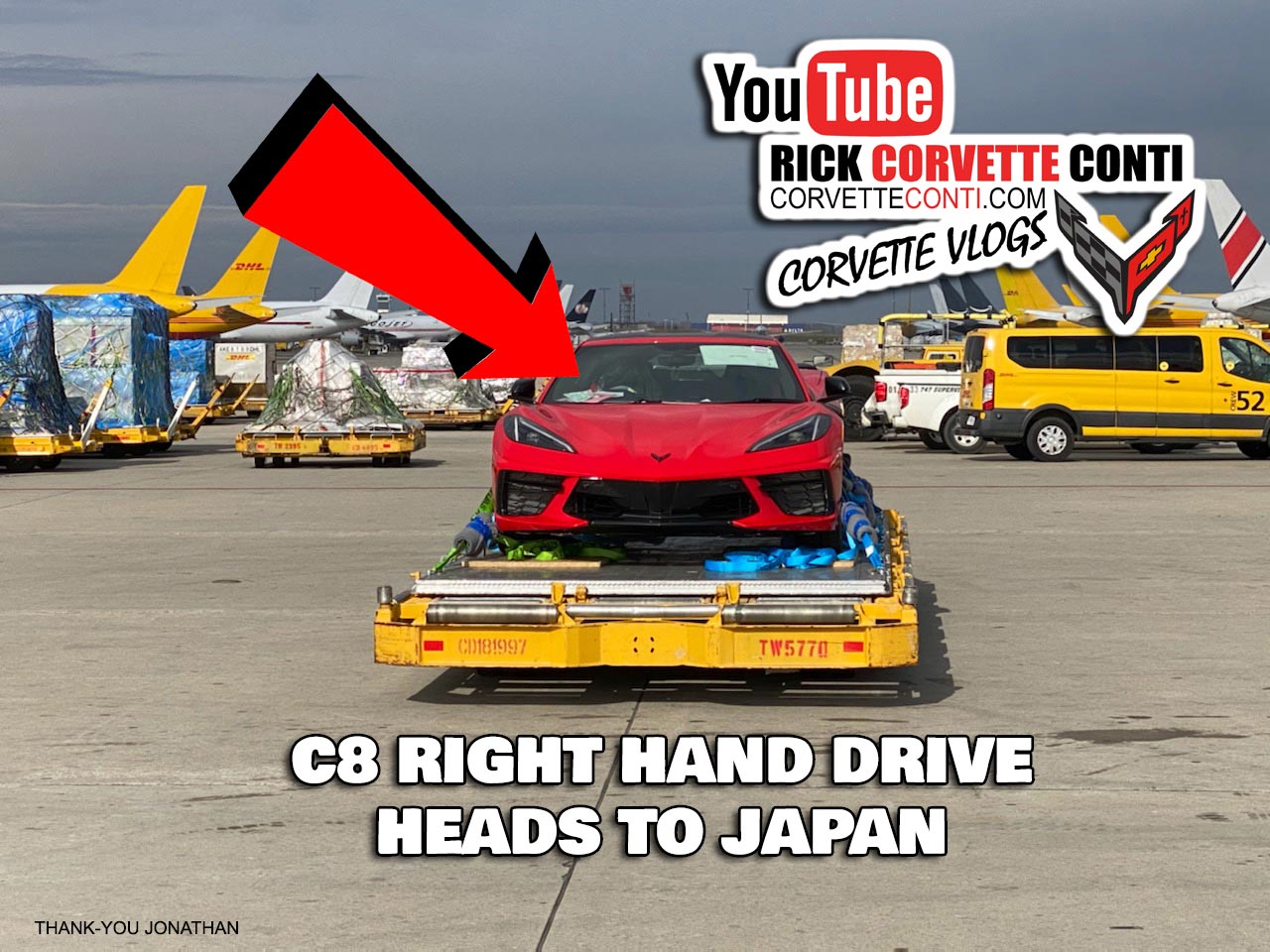 First Pics of the RHD C8 Corvette Stingray