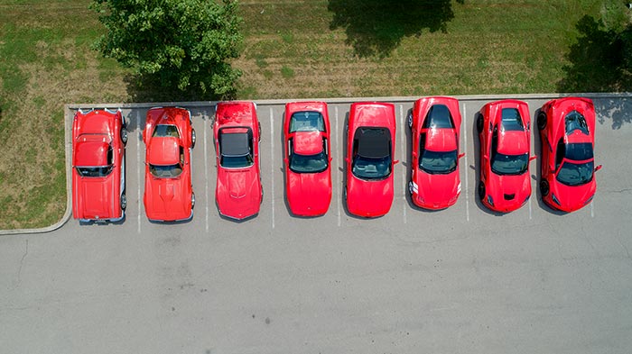 [VIDEO] All Corvettes are Red in this Historic Photoshoot