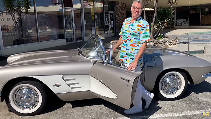 [VIDEO] Charles Phoenix Takes a Joyride with Patty in Her 1961 Corvette
