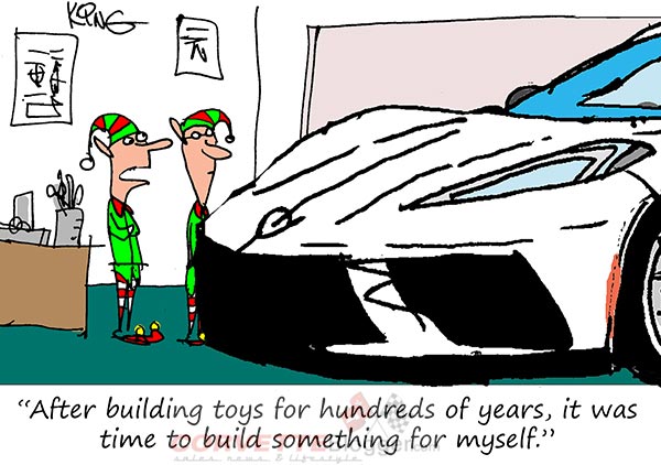 Saturday Morning Corvette Comic: Not Just For Santa