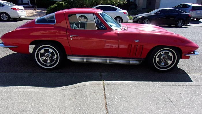 Corvettes on Craigslist: NOM 1966 Corvette Plus an Extra Gallon of Red Lacquer Paint