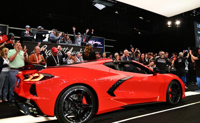 [VIDEO] 2020 Corvette Stingray VIN 001 Sells for $3 Million at Barrett-Jackson