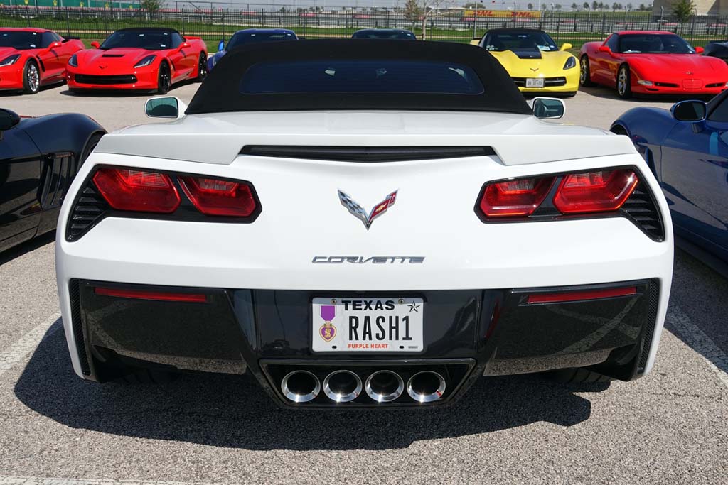 The Corvette Vanity Plates of the 2020 Six Hour Lone Star Le Mans at COTA