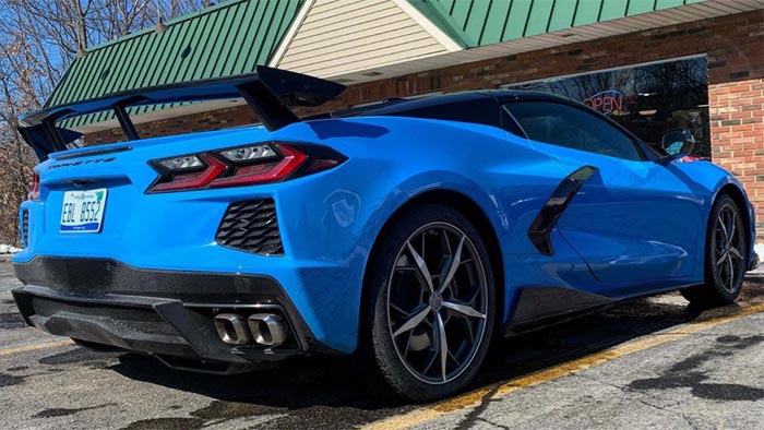 [SPIED] 2020 Corvette Stingray Convertible with High Wing and Ground Effects Package