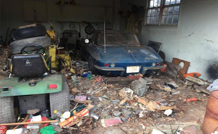 Barn Find 1965 Corvette Fuelie Buried Under a Mountain of Trash is Rescued