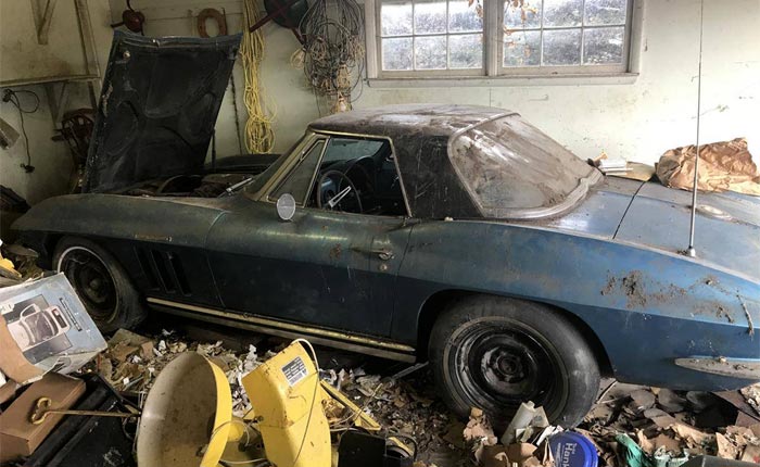 Corvettes for Sale: Barn Find 1965 Corvette Fuelie Buried Under a Mountain of Trash is Rescued