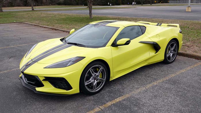 [PICS] 2020 Corvette Stingray Coupe in Accelerate Yellow with Black Stripes