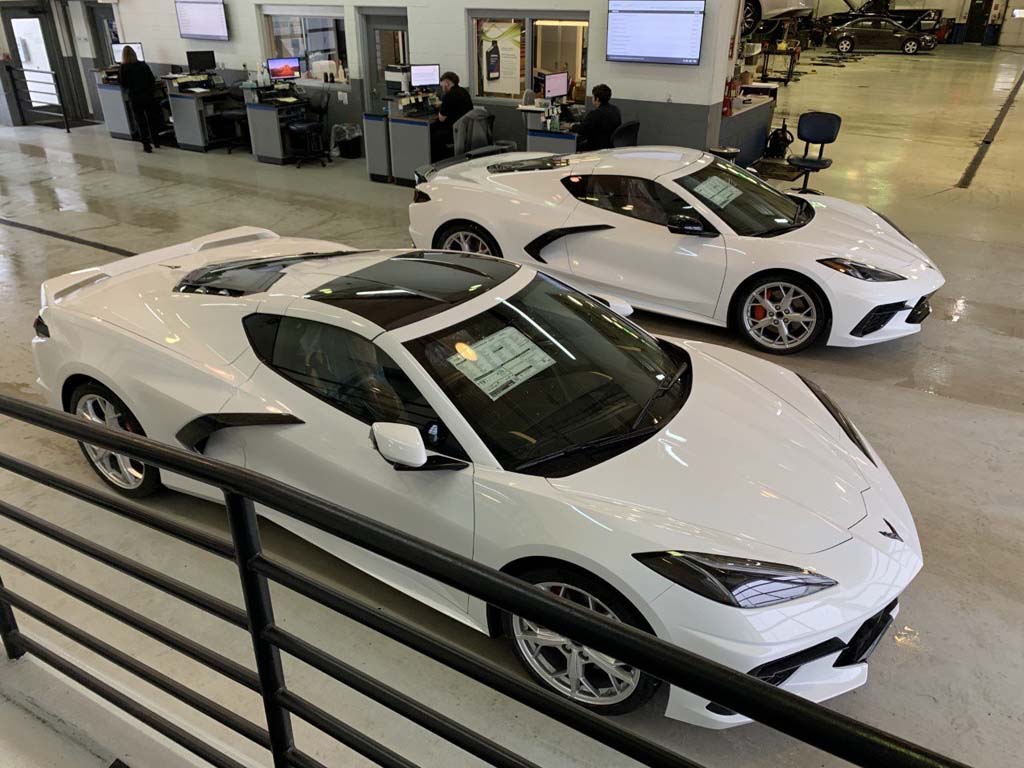 Chevy Salesperson Goes to New Heights to Deliver Two C8 Corvettes