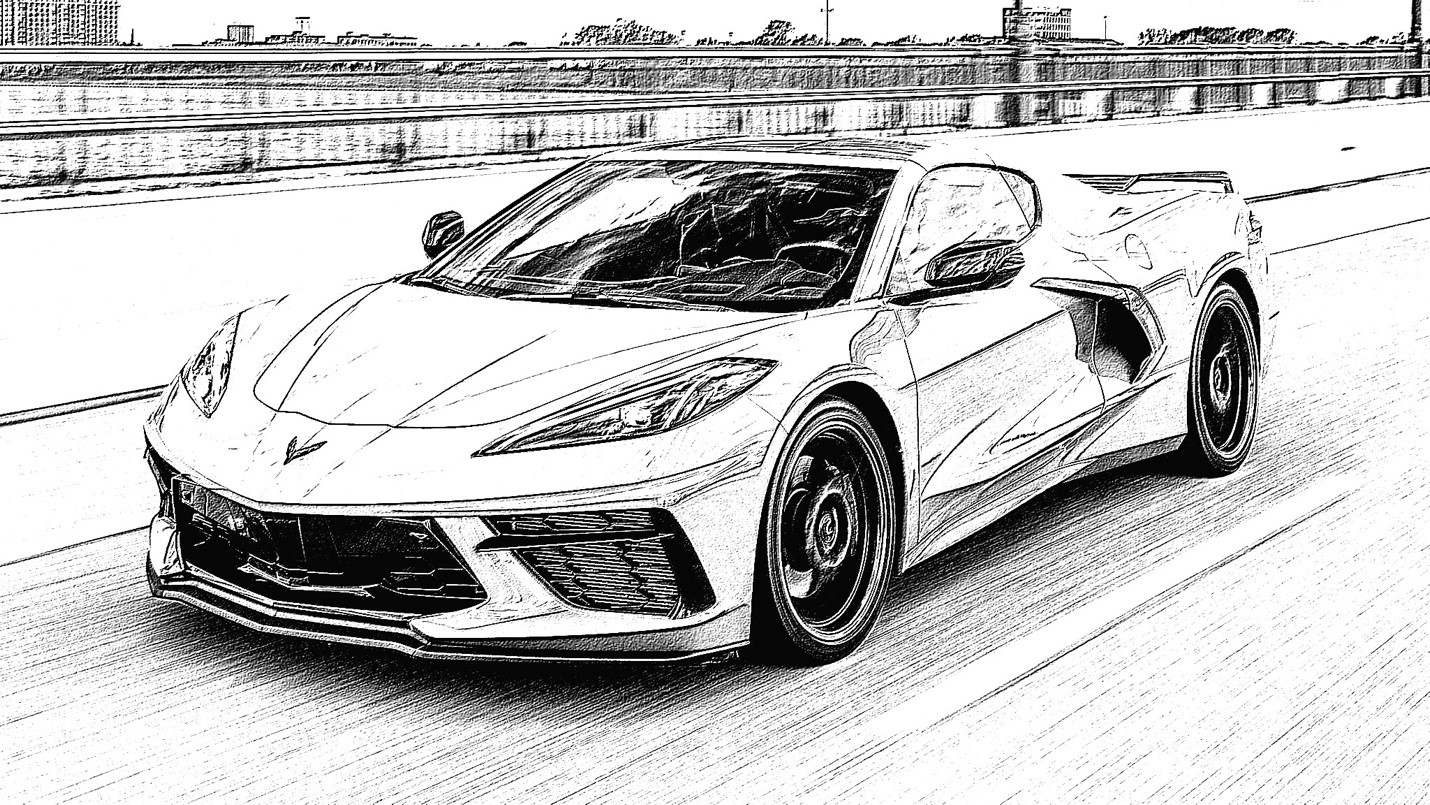 Free Printable Corvette Coloring Pages