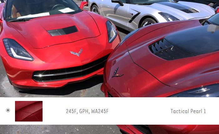 Touch-Up Color Chip Provides First Look at the New Red Mist Exterior for 2021 Corvettes