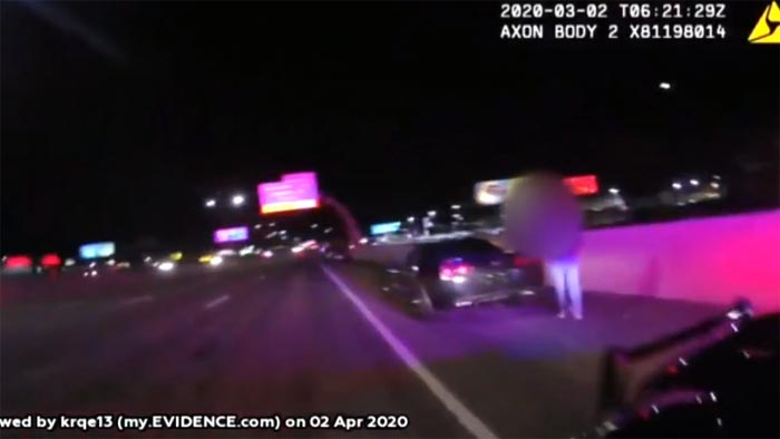 [VIDEO] 'Wannabe' Corvette Racer Arrested by Albuquerque Police for Driving 120+ MPH