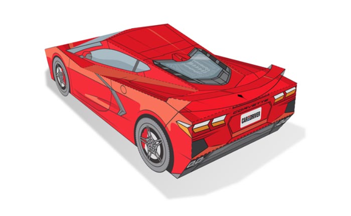 Build Your Own (Paper) C8 Corvette