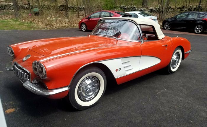 Corvettes on eBay: Classic Red/Red 1960 Corvette Offered for Sale