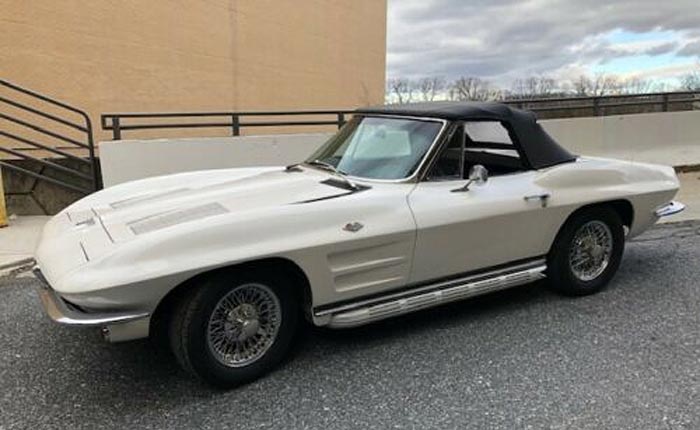 Corvettes on eBay: 1963 Convertible VIN #34 with 'Lab Frame 70' Tag Attached