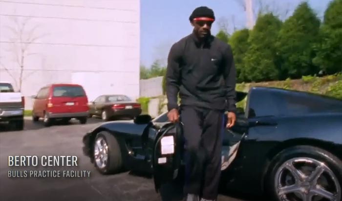 Sports Fans Cracking Up Over Michael Jordan Parking his Corvette on ESPN's The Last Dance