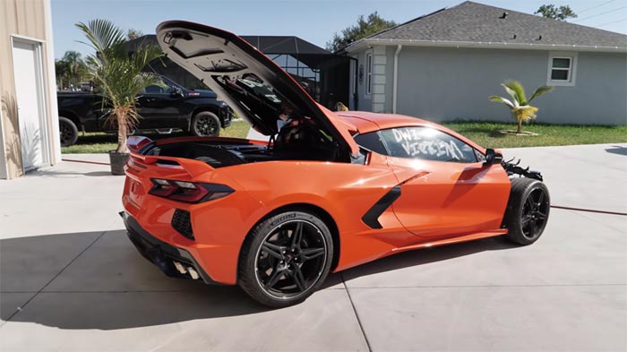 [VIDEO] Wrecked 2020 Stingray Becomes Donor Car for a 4-Rotor C8 Corvette Project