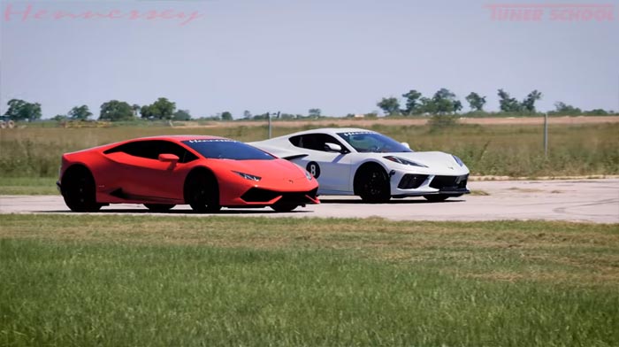 [VIDEO] Drag and Roll Race Comparison with a Hennessey-Tuned 2020 Corvette vs a Lamborghini Huracan