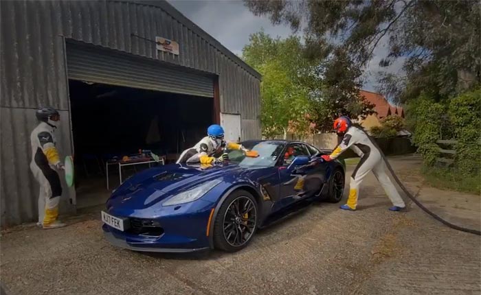 [VIDEO] Corvette Racing's Oliver Gavin Practicing Pit Stops at Home to Stay Sharp