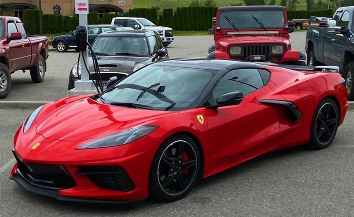 [PICS] This C8 Corvette isn't the First to have Ferrari Badge Envy