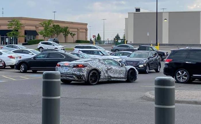 [SPIED] Camouflaged C8 Corvette Prototype Driving in Toronto