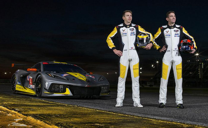 Corvette Racing's No. 4 C8.R with drivers Tommy Milner and Oliver Gavin