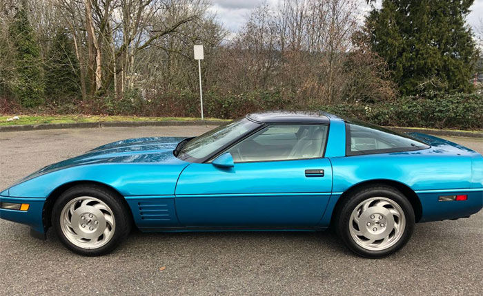 Corvettes on Craigslist: Rare Aqua Metallic 1994 Corvette with 4,229 Original Miles