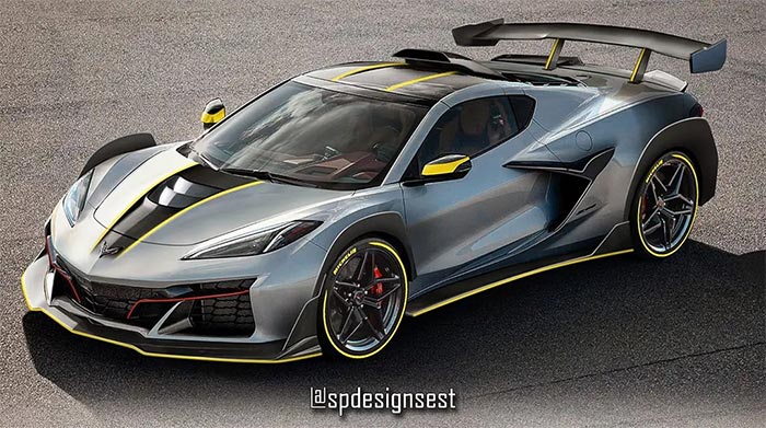 [PIC] 2023 Corvette Z06 Rendered as a Widebody Track-Attack Weapon