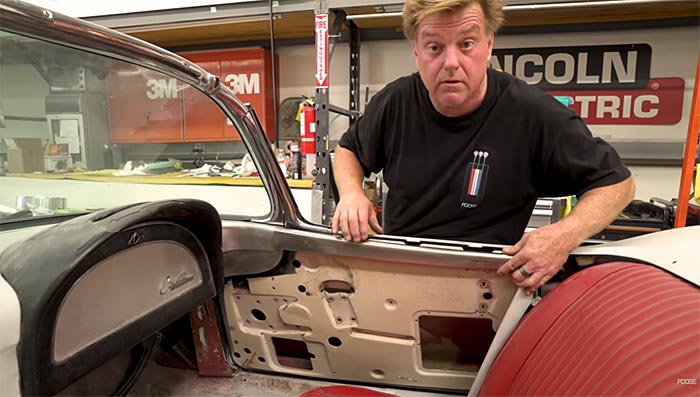 [VIDEO] Chip Foose Continues Work on a '62 Corvette With Metal Fabrication and a Quick Sketch