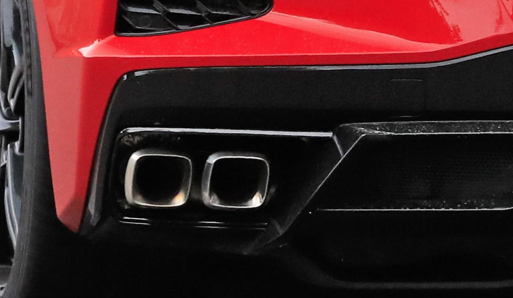 The C8 Corvette E-Ray Shows a Unique Exhaust Outlet