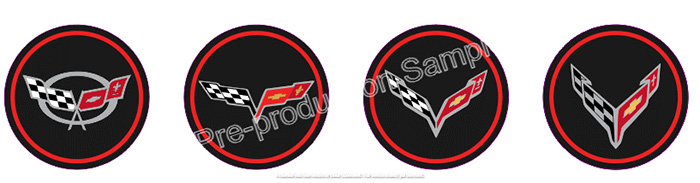 Corvette Custom Logo Engine Caps