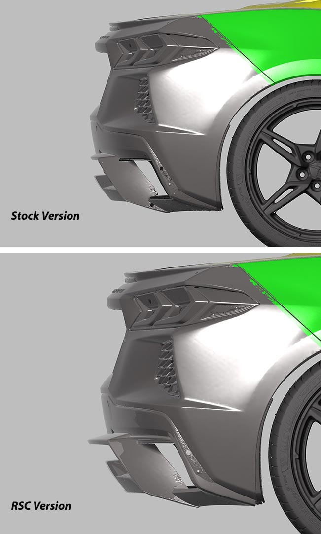 Racing Sport Concepts Carbon Fiber Rear Diffuser for the C8 Corvette ...