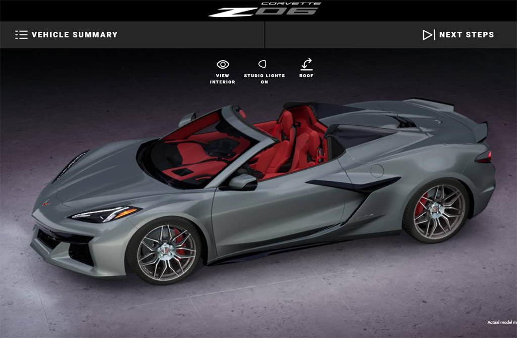 Keith Cornett - Z06 Convertible in Hypersonic Gray/Adrenaline Red Dipped Interior
