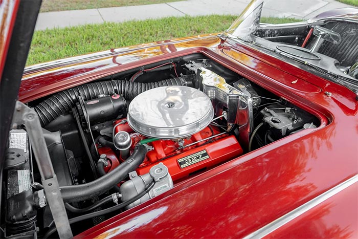 Corvettes for Sale: Honduras Maroon 1962 Corvette Roadster on BaT
