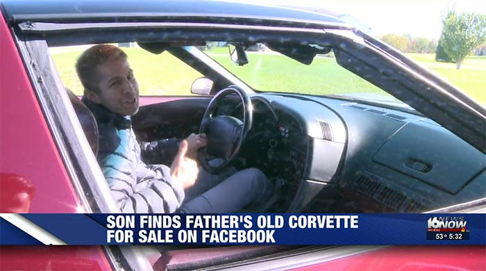 Indiana Man Stumbles Across His Dad's Old Corvette For Sale and Brings It Back Home