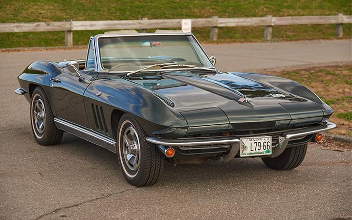 Corvettes for Sale: The Corvette Vagabond's 1966 Convertible Offered on BaT
