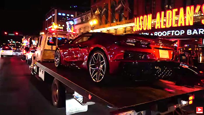 2023 Corvette on Broadway in Nashville