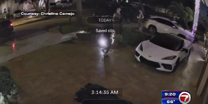 [STOLEN] Car Thieves Caught On Camera Stealing a C8 Corvette From a Miami Lakes Driveway