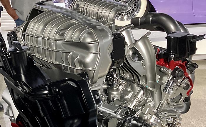LT6 V8 Engine Cutaway Display