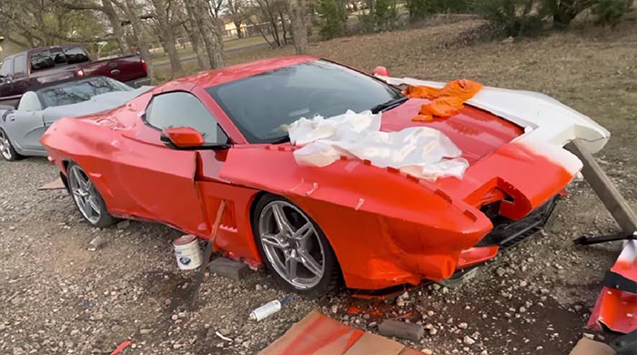 [VIDEO] Building a Retro-Bodied C8 Corvette Project in the Driveway