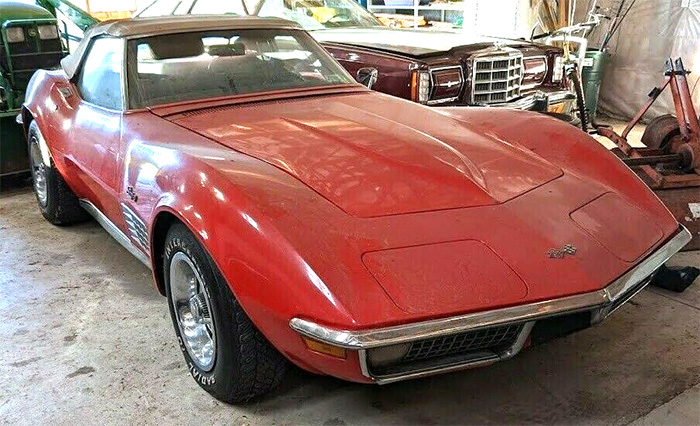 Corvettes for Sale: 1971 Corvette Convertible Was a Former Wedding Present