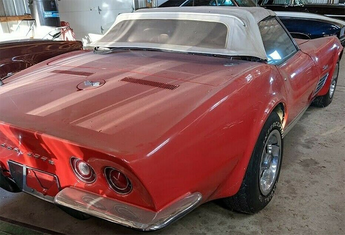 Corvettes for Sale: 1971 Corvette Convertible Was a Former Wedding Present
