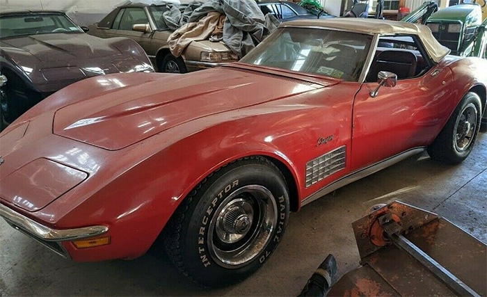 Corvettes for Sale: 1971 Corvette Convertible Was a Former Wedding Present