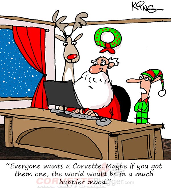 Saturday Morning Corvette Comic: Merry Christmas from CorvetteBlogger