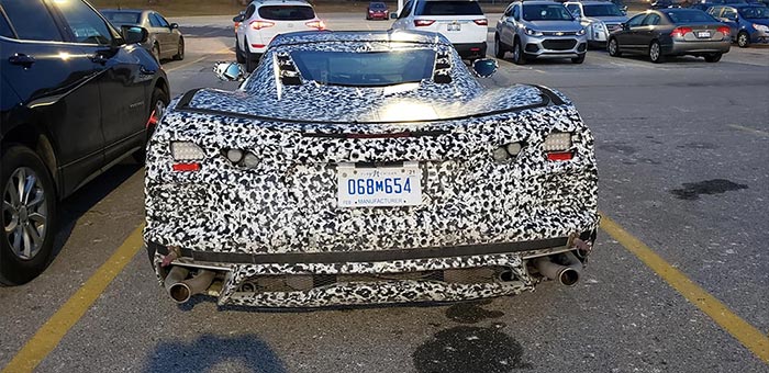 [SPIED] C8 Corvette E-Ray Hybrid Prototype Found in a Parking Lot