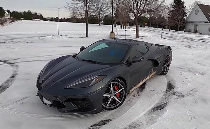 [VIDEO] Take a POV Drive in the Snow in a C8 Convertible Convertible