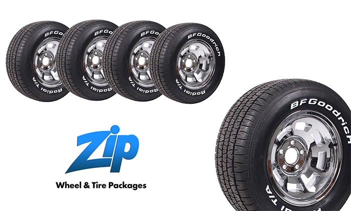 Zip Corvette has Wheel and Tire Packages for the C1, C2, and C3 Corvette
