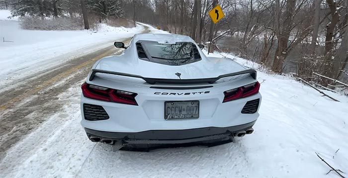[VIDEO] Morgan Crosbie Takes His 2020 Corvette For a Drive in the Snow