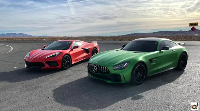 [VIDEO] C8 Corvette Convertible Drag Races a Mercedes-AMG GT R