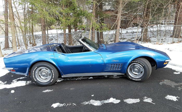 Corvettes on eBay: 1971 Convertible Is A Near Perfect Restoration Candidate